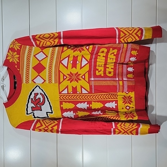 NFL Kansas City Chiefs “ugly” sweater Small - Picture 1 of 5